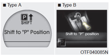 Shift to "P" position