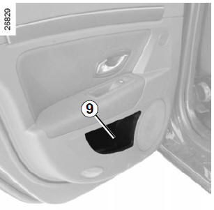 Vide-poches de porte arrière 9