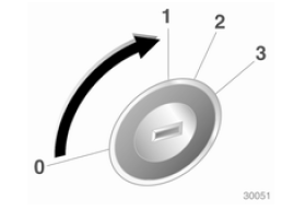 Positions de la serrure de contact