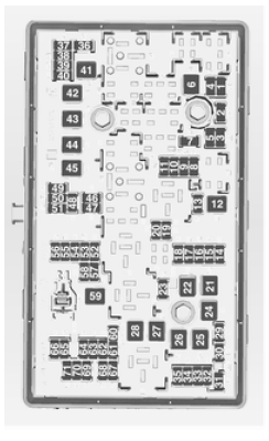 Opel Insignia: Boîte à fusibles du compartiment moteur ... vauxhall movano wiring diagram 