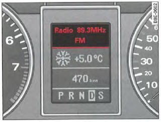 Écran :informa tions supplémentaires concernant l'autoradio