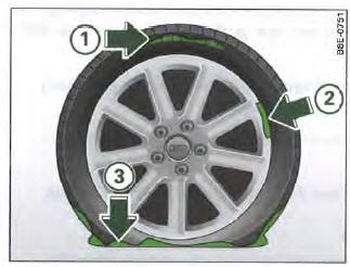 Dommages pour lesquels le Tire- Mobility-System ne convient pas