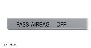 Désactivation de l'airbag passager