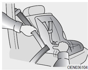 Mettre une ceinture de sécurité de passager au mode d'auto-bouclage