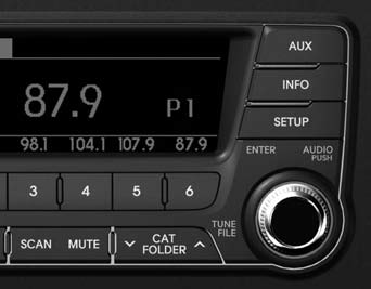 Utilisation des commandes radio, réglage, volume et son