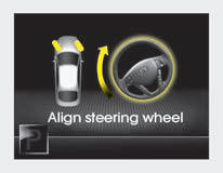 Align steering wheel