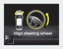 Align steering wheel