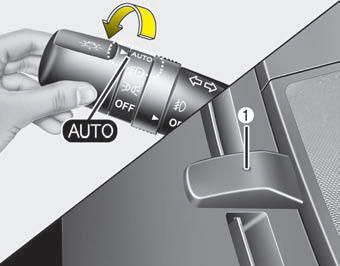 Position d'éclairage automatique (si équipé)