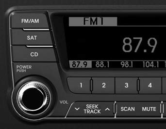 Utilisation des commandes radio, réglage, volume et son