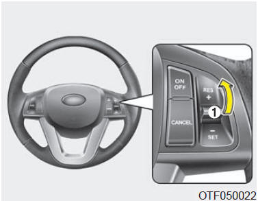 Pour augmenter la vitesse réglée