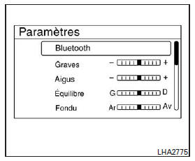 Raccordement d'un appareil BluetoothMD