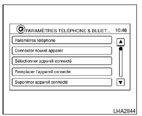 Réglages BluetoothMD