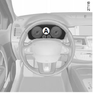 Tableau de bord A : il s'éclaire à la