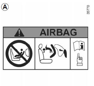 Les marquages sur la planche de bord