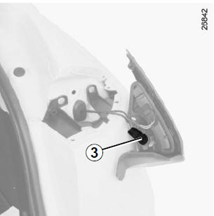 Dévissez le porte-lampes 3 d'un quart