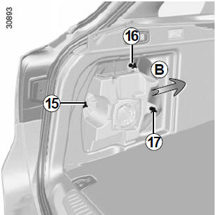 Accessibilité pour les véhicules équipés d'un hautparleur dans le coffre