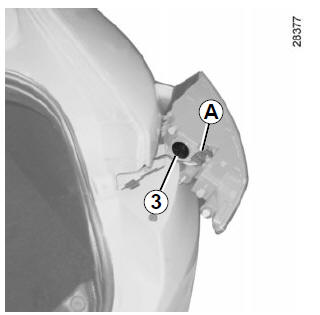 Dévissez le porte-lampes 3 d'un quart