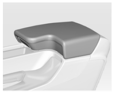 Appuyer sur le bouton et relever l'accoudoir.