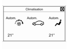 Toute modification de réglage apparaît