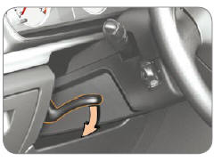 A l'arrêt, déverrouillez le volant en