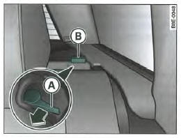 Levier de déverrouiilage du dossier