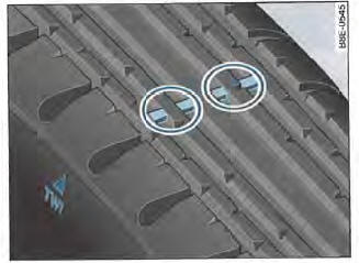 Sculptures de pneu : indicateurs d'usure