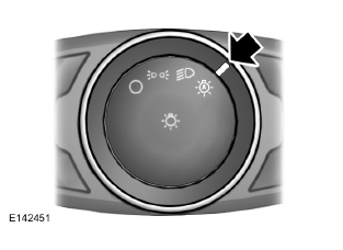 Lorsque la commande d'éclairage est en