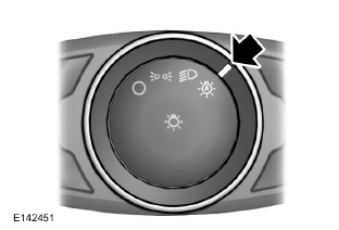 Le témoin s'allume pour confirmer que le