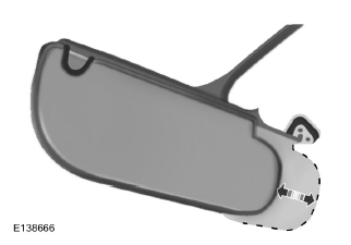 Tournez le pare-soleil vers la vitre latérale