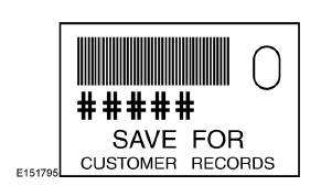 Note : une étiquette de sécurité est