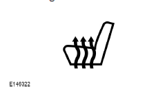 Touchez le symbole de siège chauffant sur