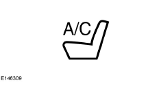 Touchez le symbole de siège refroidissant