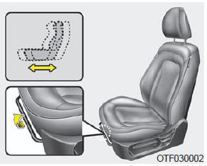 Ajustement du siège avant
