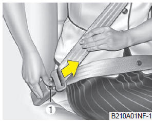 Déboucler la ceinture de sécurité :