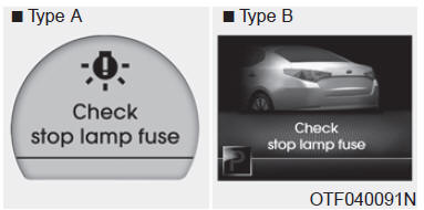 Si le fusible des feux d'arrêt est grillé, le
