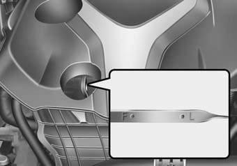 Vérification du niveau de l'huile