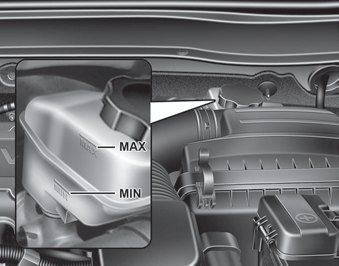 Vérifier le niveau de liquide de frein/embrayage*
