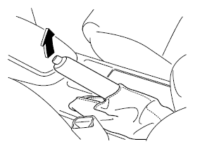 Pour relâcher le frein de stationnement