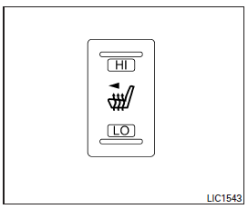 Les sièges avant sont chauffés par des dispositifs