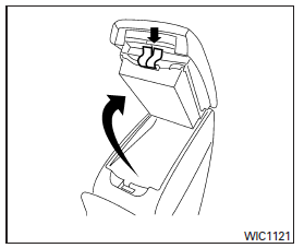 Pour ouvrir la partie inférieure du compartiment