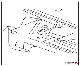 La caméra arrière 1 du système d'avertissement