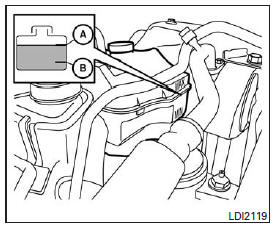 Attendez que le moteur soit froid pour vérifier